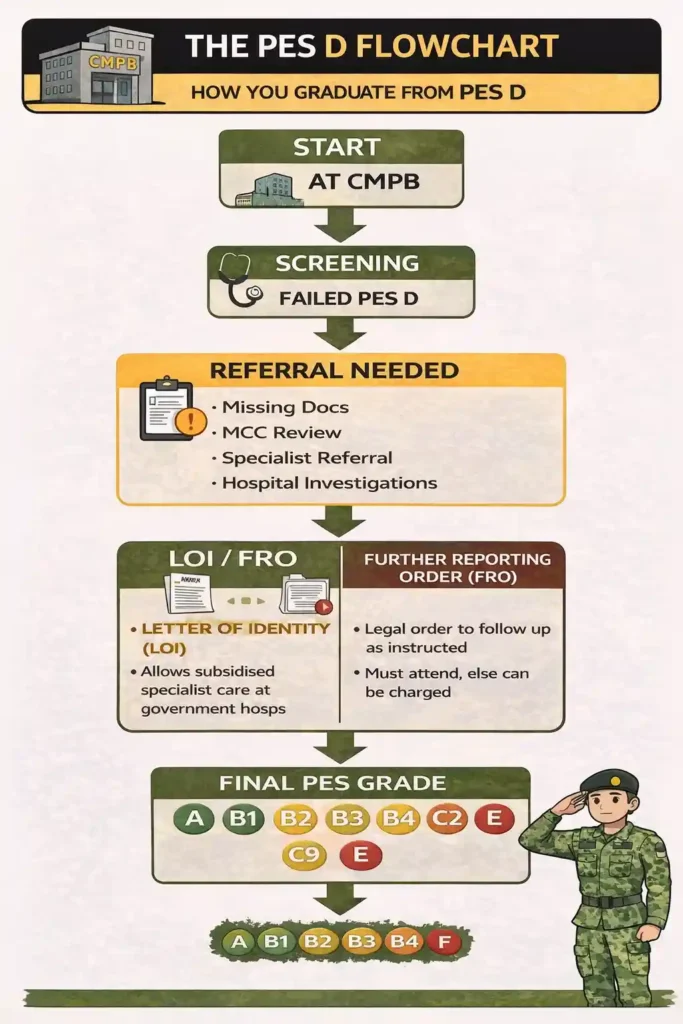 PES D flowchart