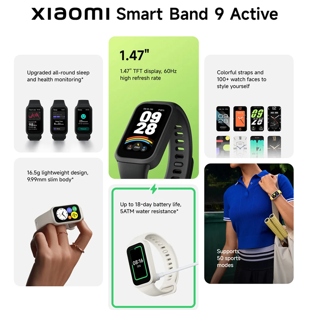 Ziaomi Band 9 Active Specs