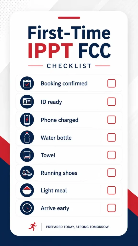First-time IPPT FCC checklist before test day